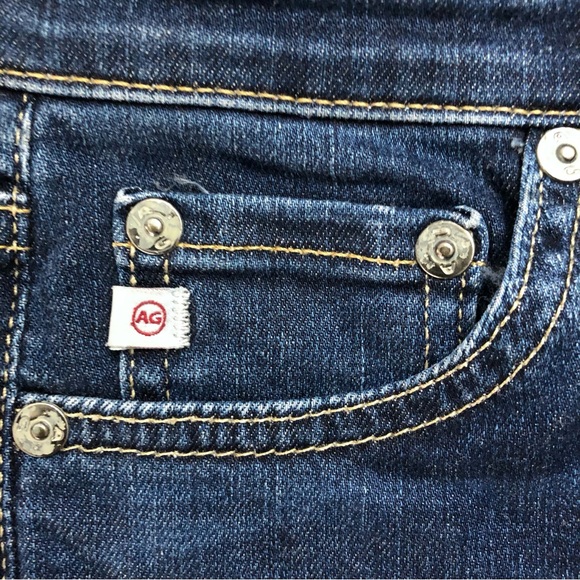 AG Adriano Goldschmied The Legging Super Skinny Raw Hem Blue Jeans Size 27 - Picture 8 of 10